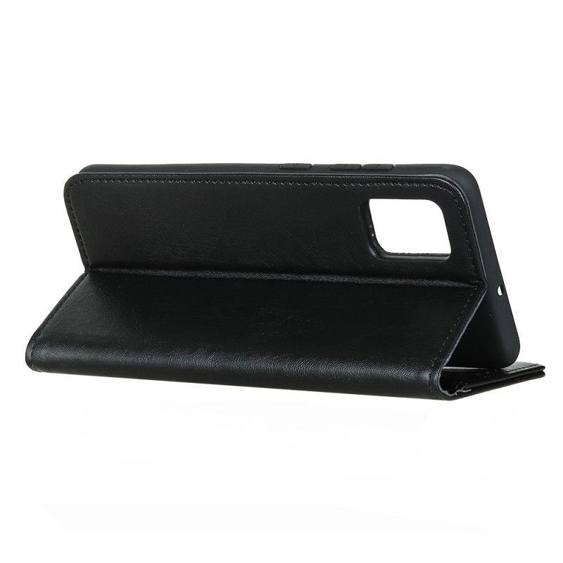 Flip Cover Oneplus 8t Cuir Litchi Fendu Élégance