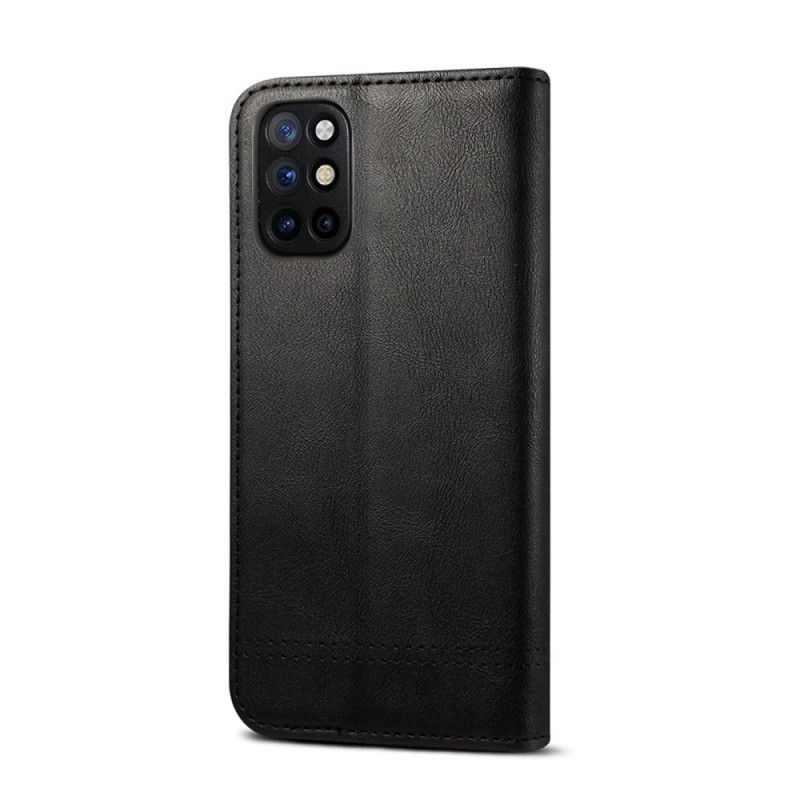 Flip Cover Oneplus 8t Effet Cuir Coutures