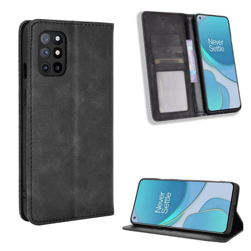 Flip Cover Oneplus 8t Effet Cuir Vintage Stylise