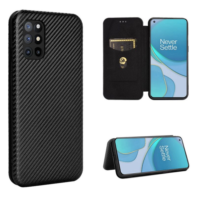 Flip Cover Oneplus 8t Silicone Carbone Coloré