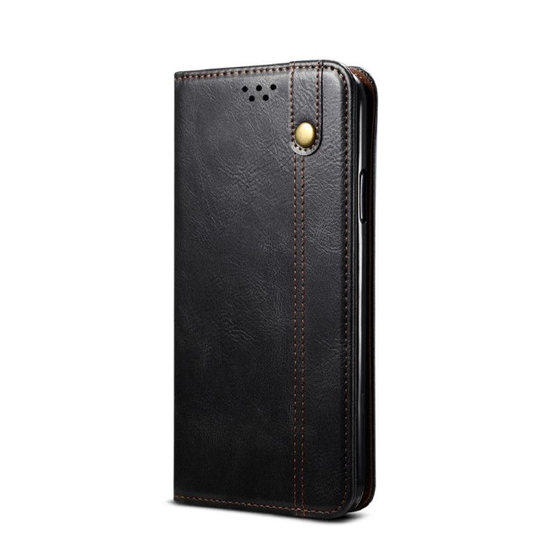 Flip Cover Oneplus 8t Simili Cuir Ciré