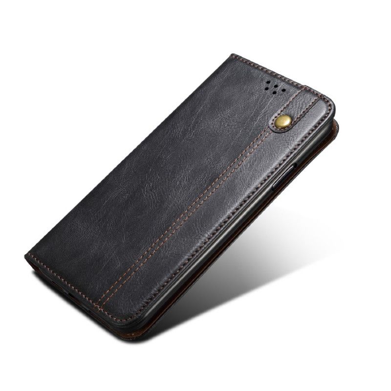 Flip Cover Oneplus 8t Simili Cuir Ciré