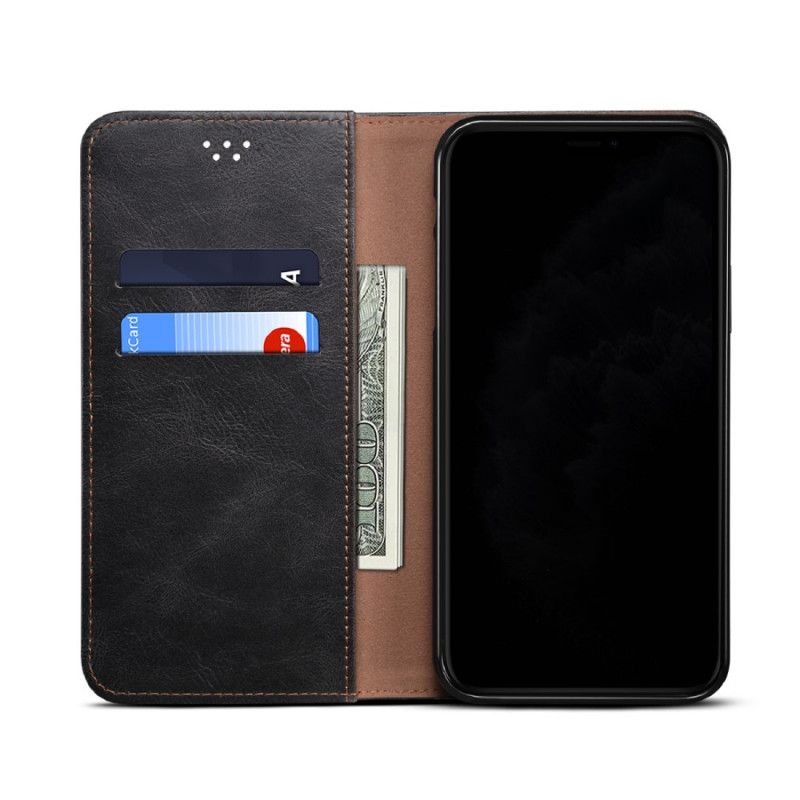 Flip Cover Oneplus 8t Simili Cuir Ciré