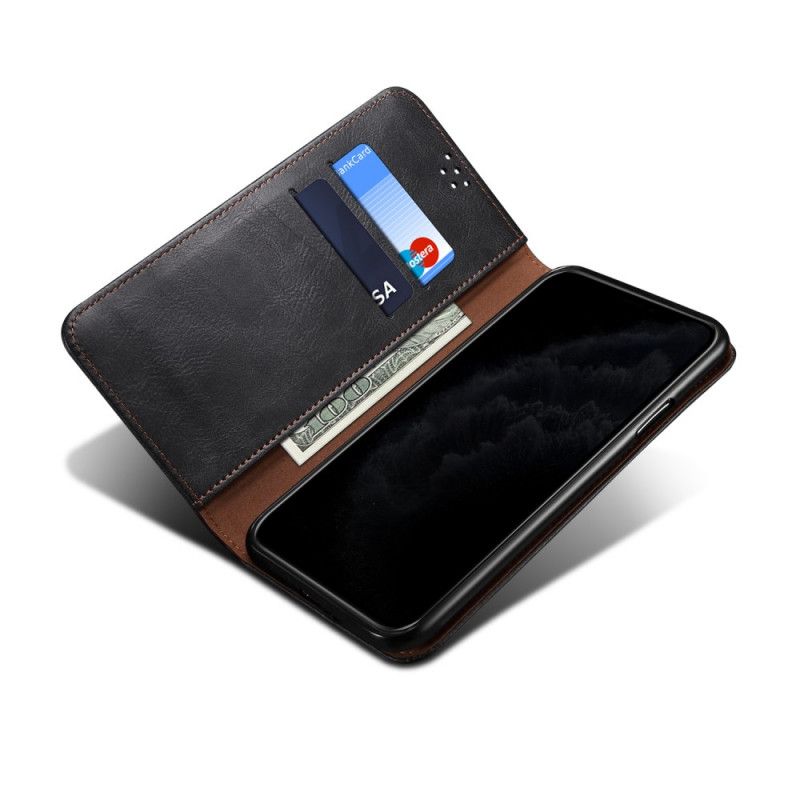 Flip Cover Oneplus 8t Simili Cuir Ciré