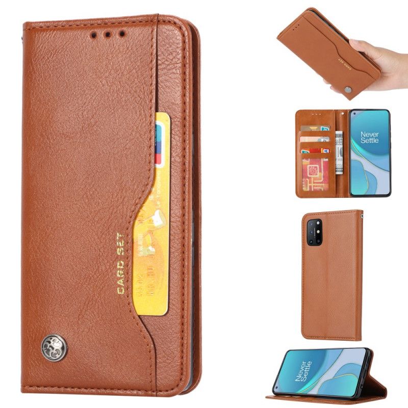 Flip Cover Oneplus 8t Simili Cuir Porte-cartes