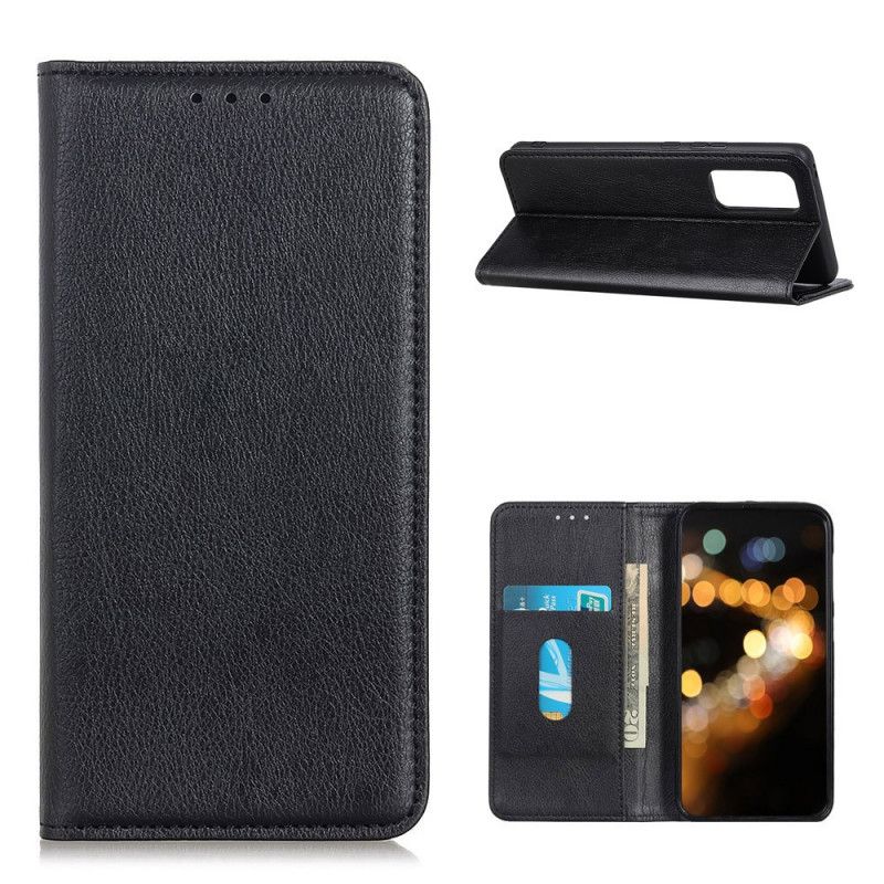 Flip Cover Oneplus 9 Cuir Fendu Litchi