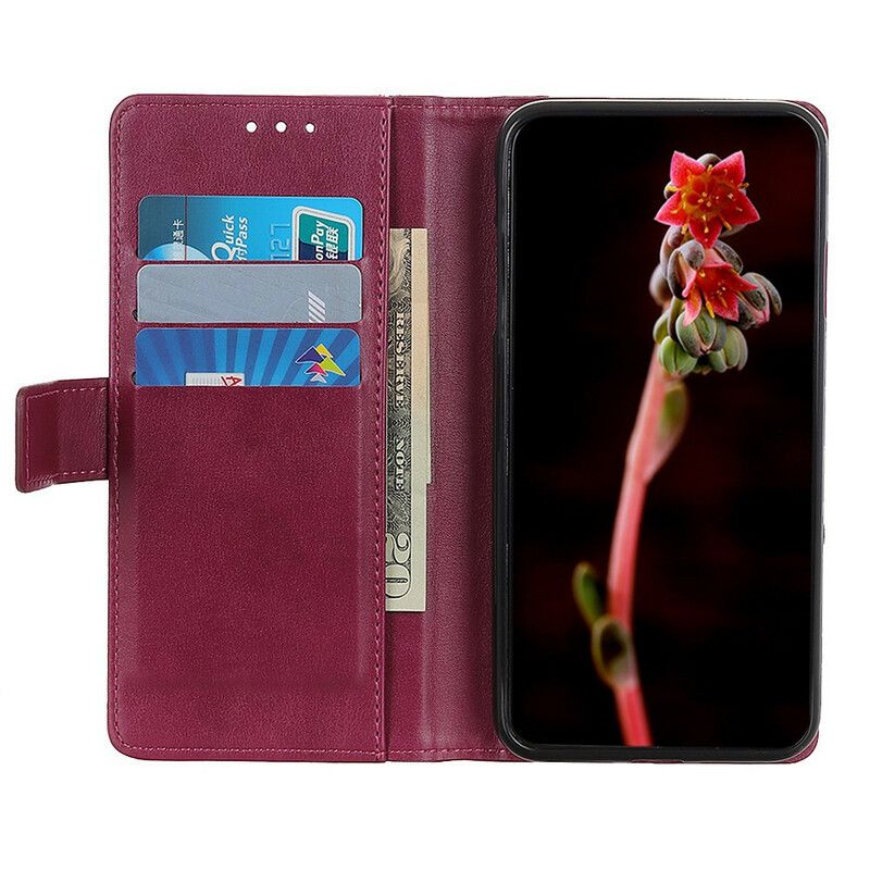 Flip Cover OnePlus Nord 2 5G Cuir Litchi Fendu Classique