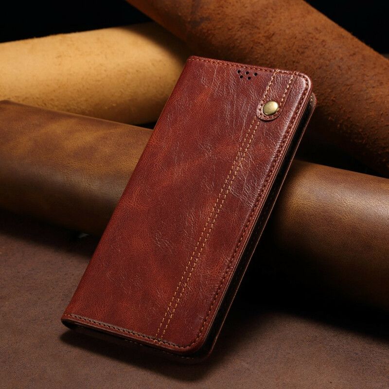 Flip Cover OnePlus Nord 2 5G Simili Cuir Ciré