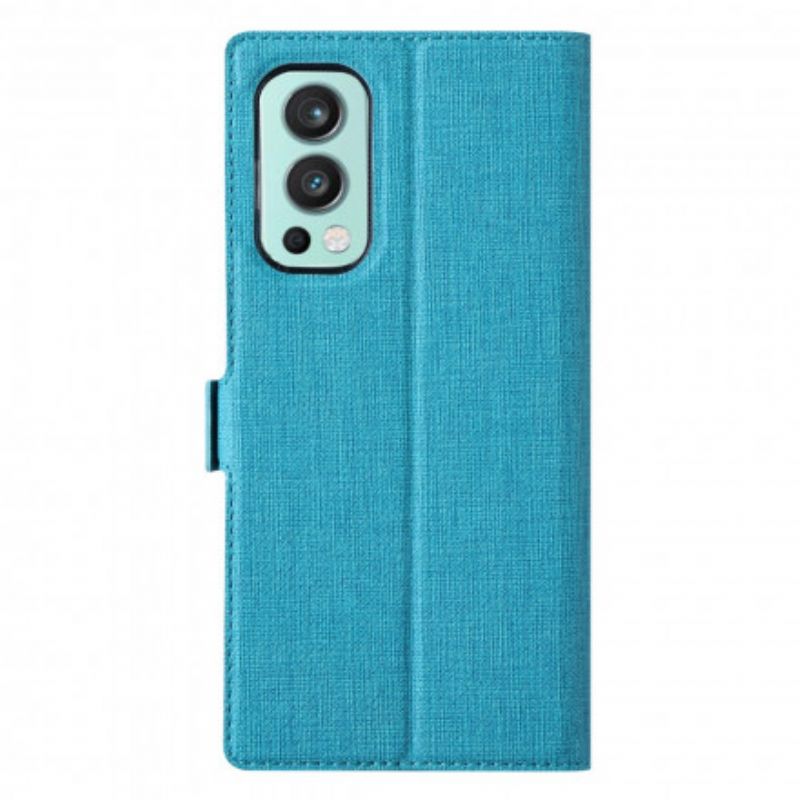 Flip Cover OnePlus Nord 2 5G Texturée Vili Dmx