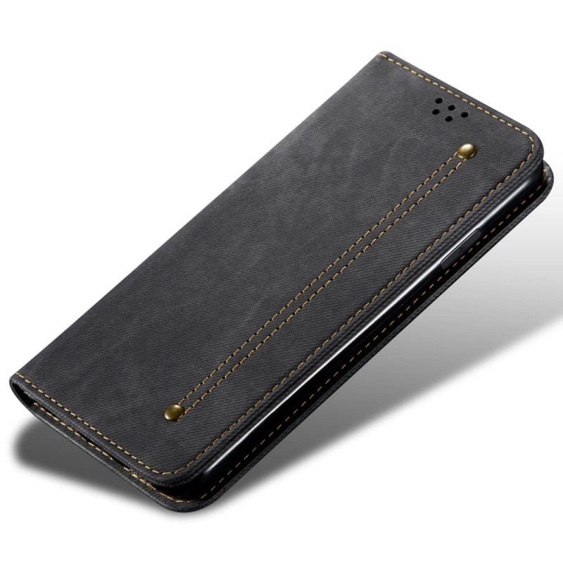 Flip Cover OnePlus Nord 2T 5G Tissu Jeans