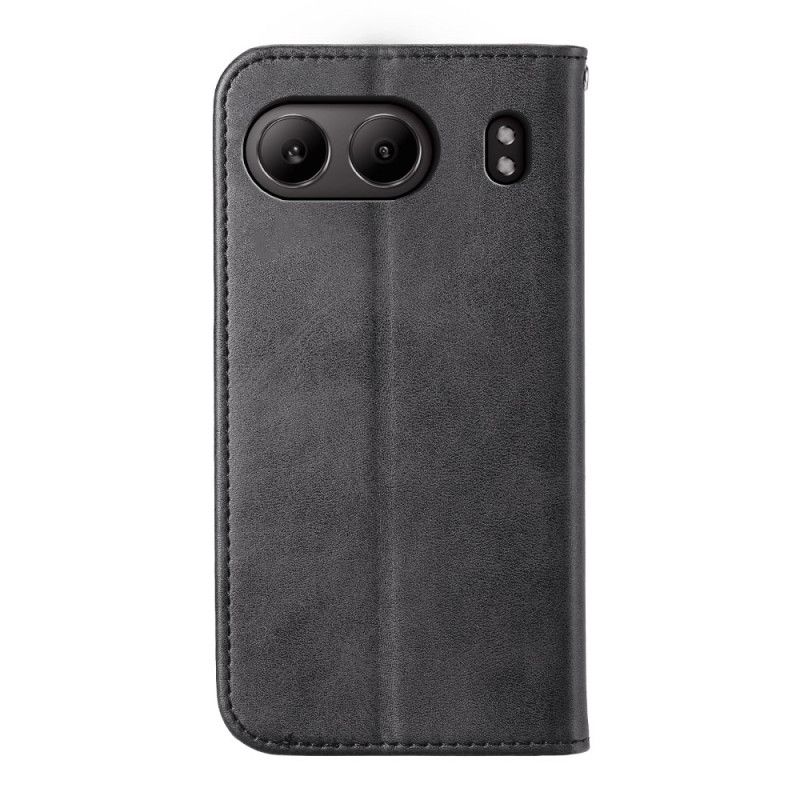 Flip Cover OnePlus Nord 4 Finition Losanges à Lanière