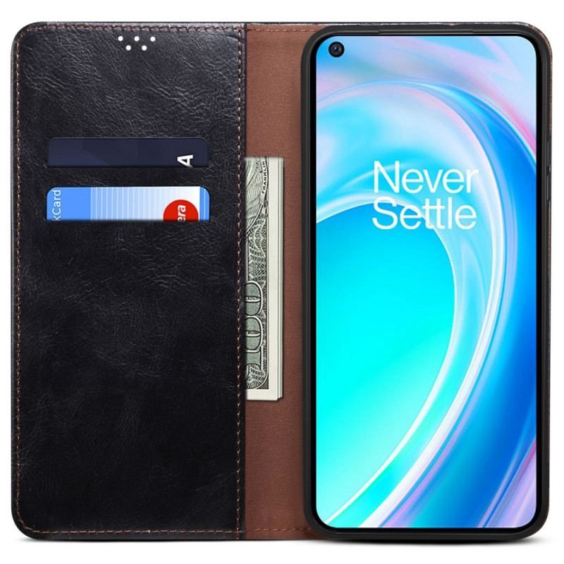 Flip Cover OnePlus Nord CE 2 Lite 5G Simili Cuir Ciré