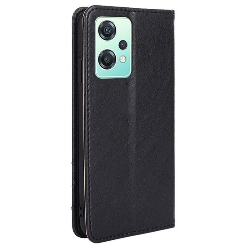 Flip Cover OnePlus Nord CE 2 Lite 5G Simili Cuir Rivet Décoratif