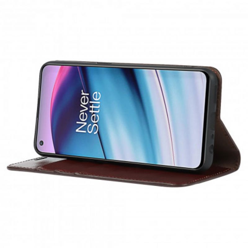 Flip Cover OnePlus Nord CE 5G Cuir Véritable