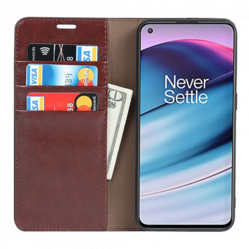 Flip Cover OnePlus Nord CE 5G Cuir Véritable