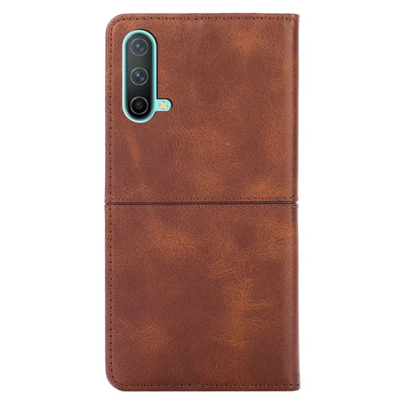 Flip Cover OnePlus Nord CE 5G Style Cuir Couture