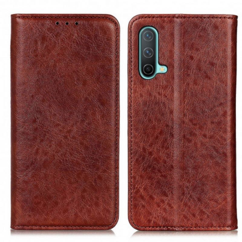 Flip Cover OnePlus Nord CE 5G Style Cuir Texturé