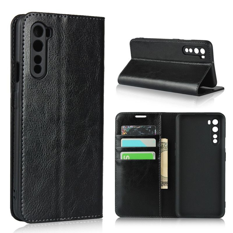 Flip Cover Oneplus Nord Cuir Véritable