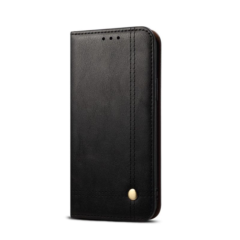 Flip Cover Oneplus Nord Effet Cuir Coutures