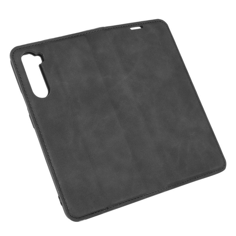 Flip Cover Oneplus Nord Effet Cuir Douceur Soie