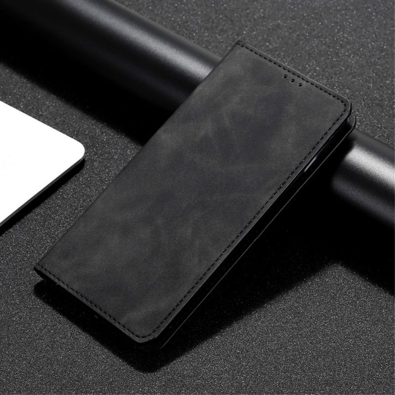 Flip Cover Oneplus Nord N10 Effet Cuir Silky Touch