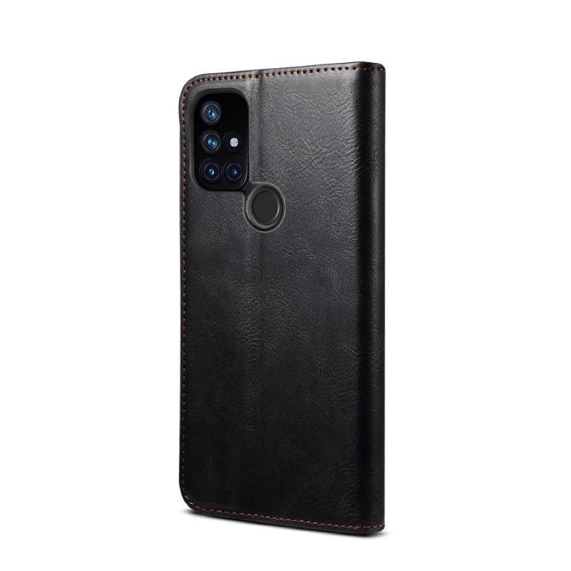 Flip Cover Oneplus Nord N10 Simili Cuir Ciré