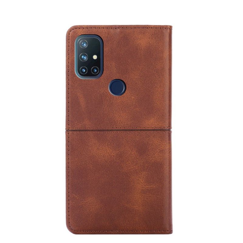 Flip Cover Oneplus Nord N10 Style Cuir Couture