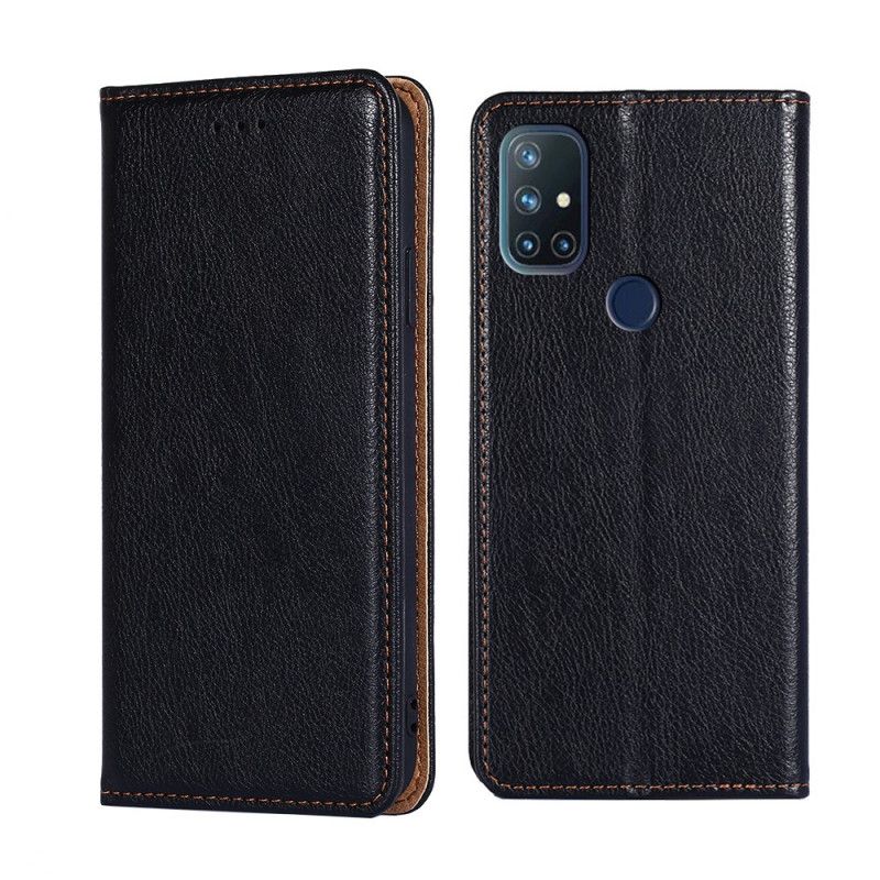 Flip Cover Oneplus Nord N10 Style Cuir Fin