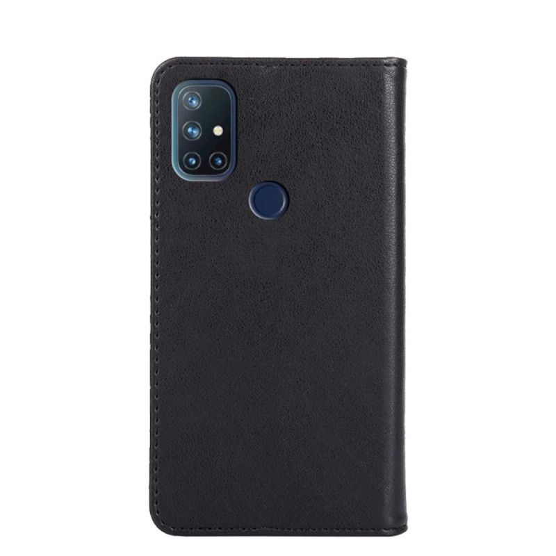 Flip Cover Oneplus Nord N10 Style Cuir Rivet