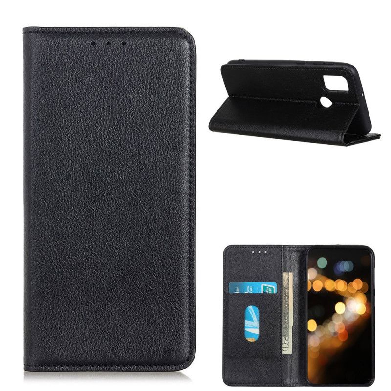 Flip Cover Oneplus Nord N100 Cuir Litchi Fendu Élégance