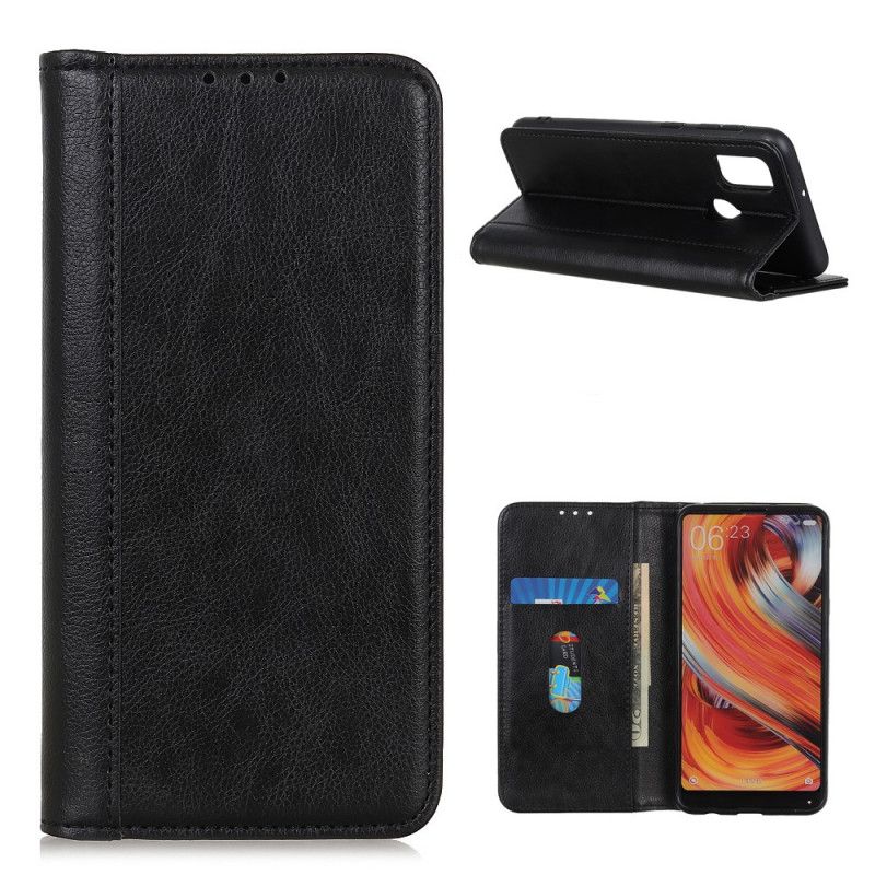 Flip Cover Oneplus Nord N100 Cuir Litchi Fendu Élégance