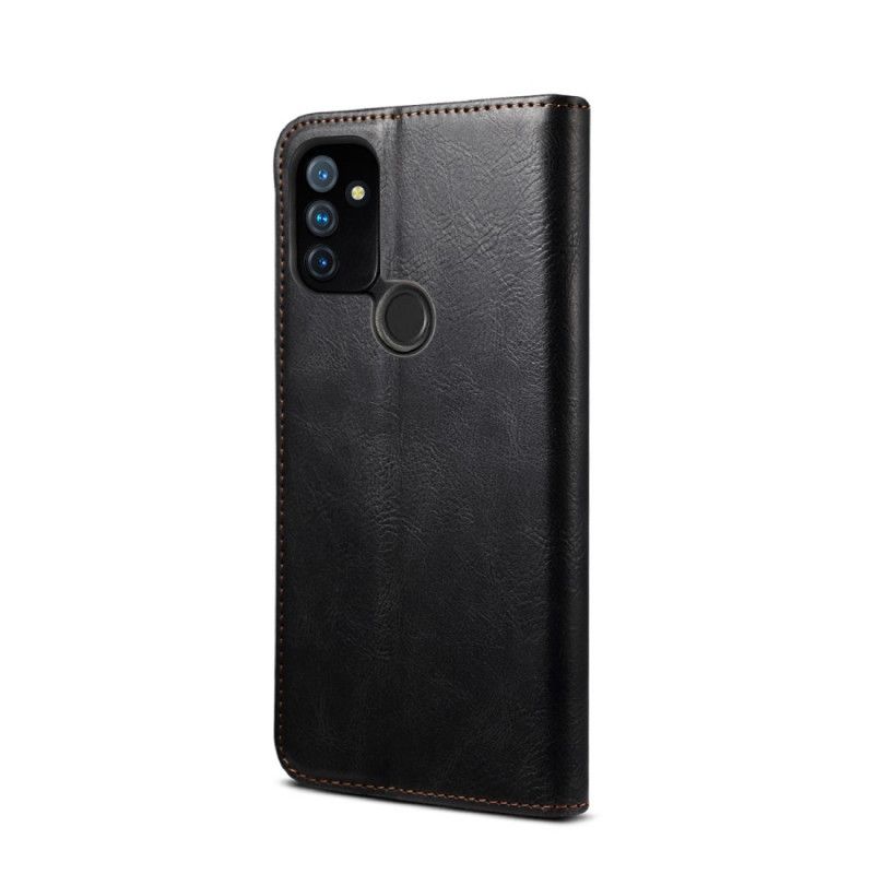 Flip Cover Oneplus Nord N100 Simili Cuir Ciré