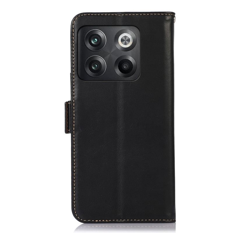 Housse OnePlus 10T 5G Véritable Cuir Fonction RFID