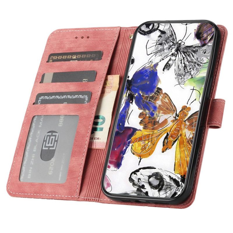 Housse OnePlus 13 Effet Daim Papillons