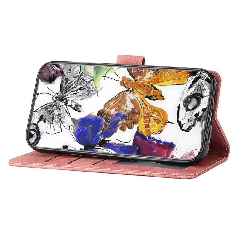 Housse OnePlus 13 Effet Daim Papillons