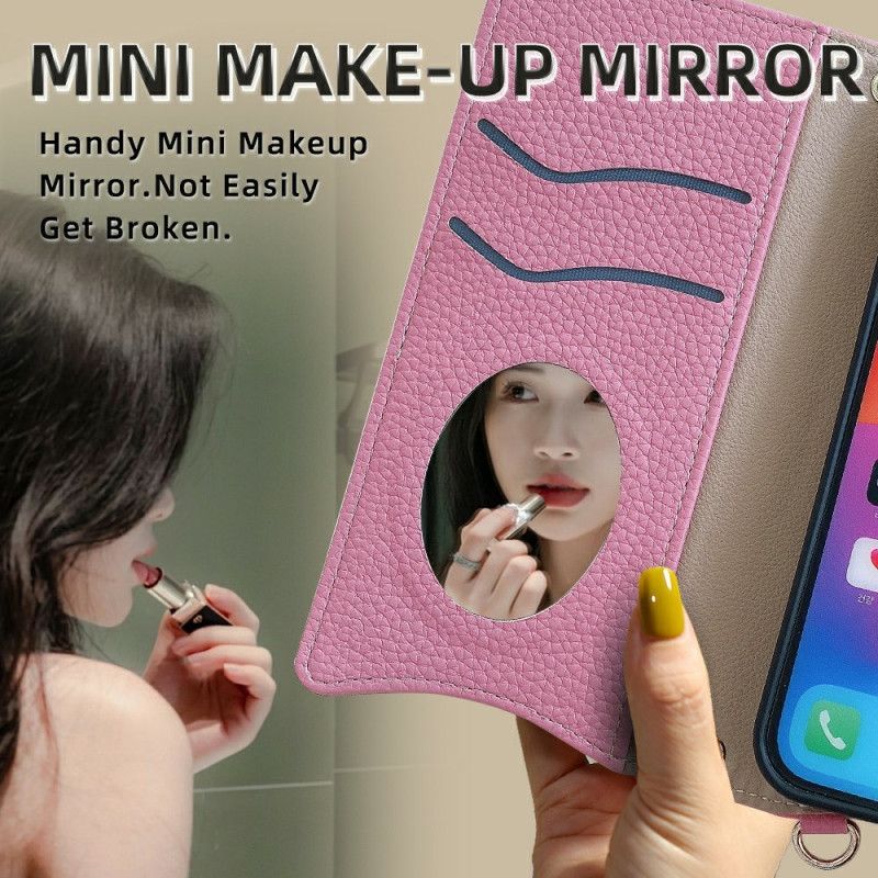 Housse OnePlus 13 Portefeuille Bicolore et Chaîne