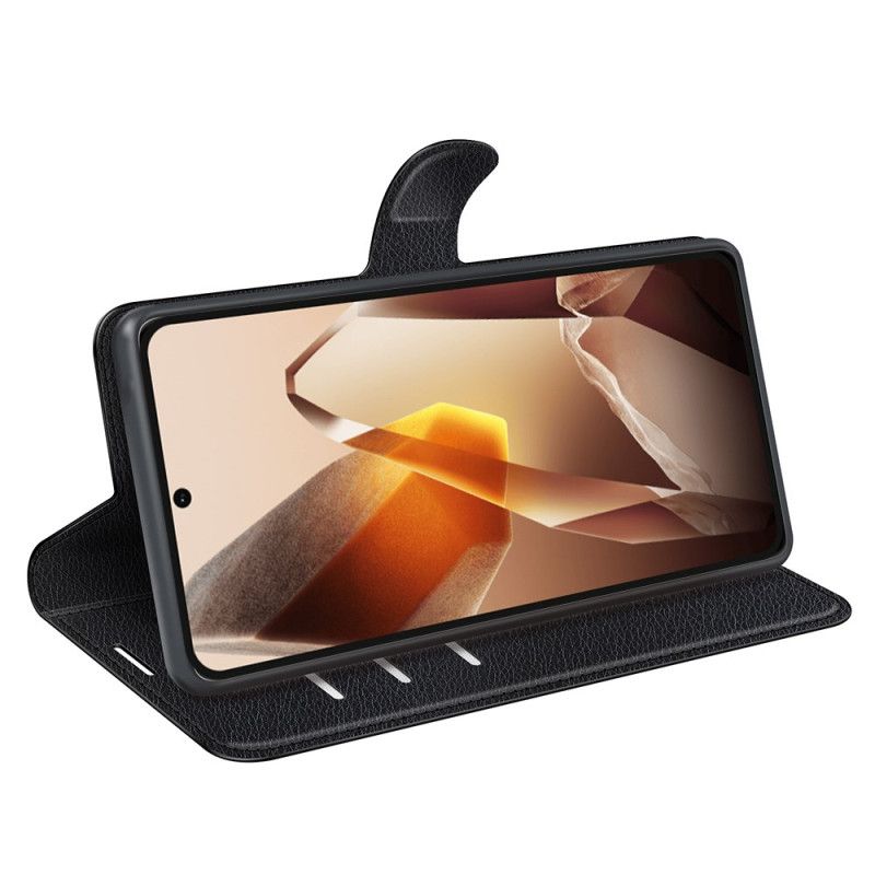 Housse OnePlus 13 Simili Cuir Litchi Classique