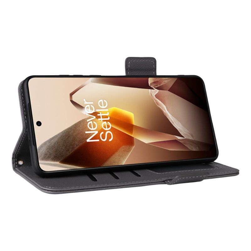 Housse OnePlus 13 Simili Cuir Texturé à Lanière