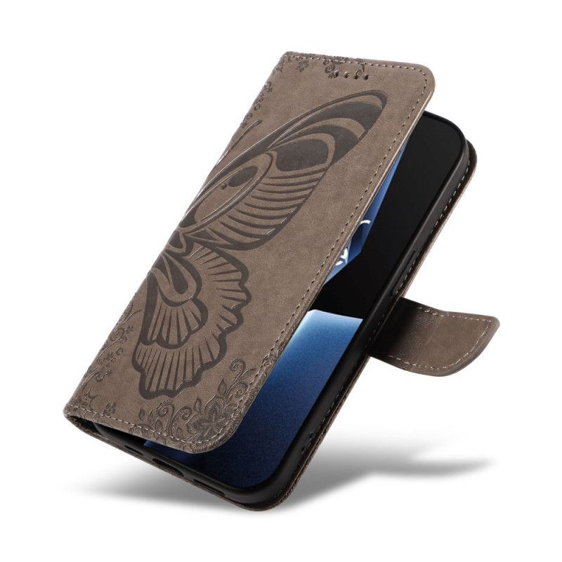 Housse OnePlus 13R Design Papillon à Lanière