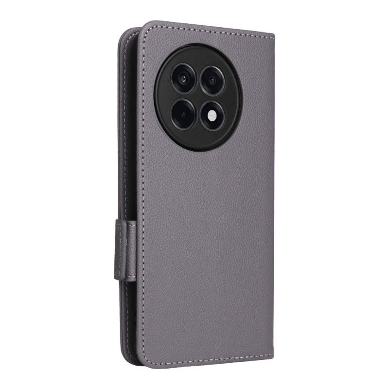 Housse OnePlus 13R Texture Litchi à Lanière