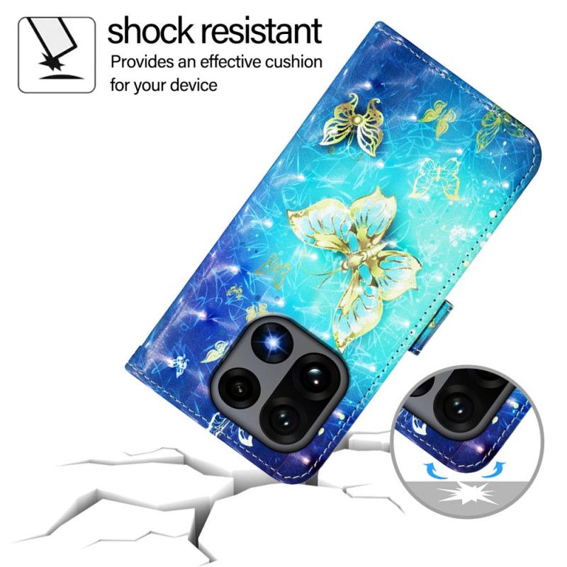 Housse OnePlus 15 Papillons Dorés