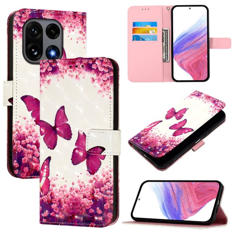 Housse OnePlus 15 Papillons Roses