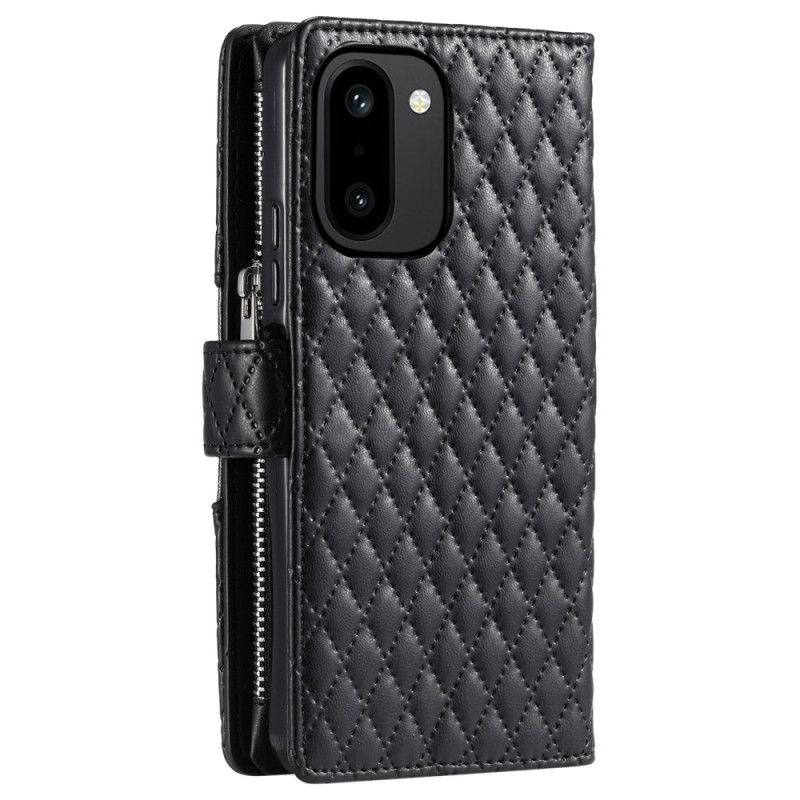 Housse OnePlus 15R Portefeuille Matelassée à Paillettes