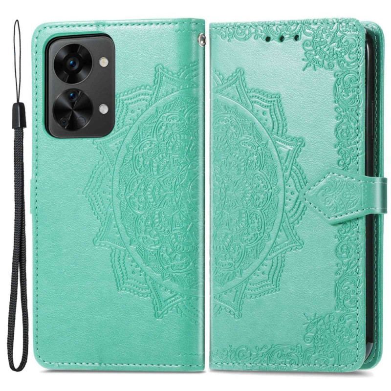 Housse OnePlus 2T 5G Mandala Porte-Cartes à Lanière