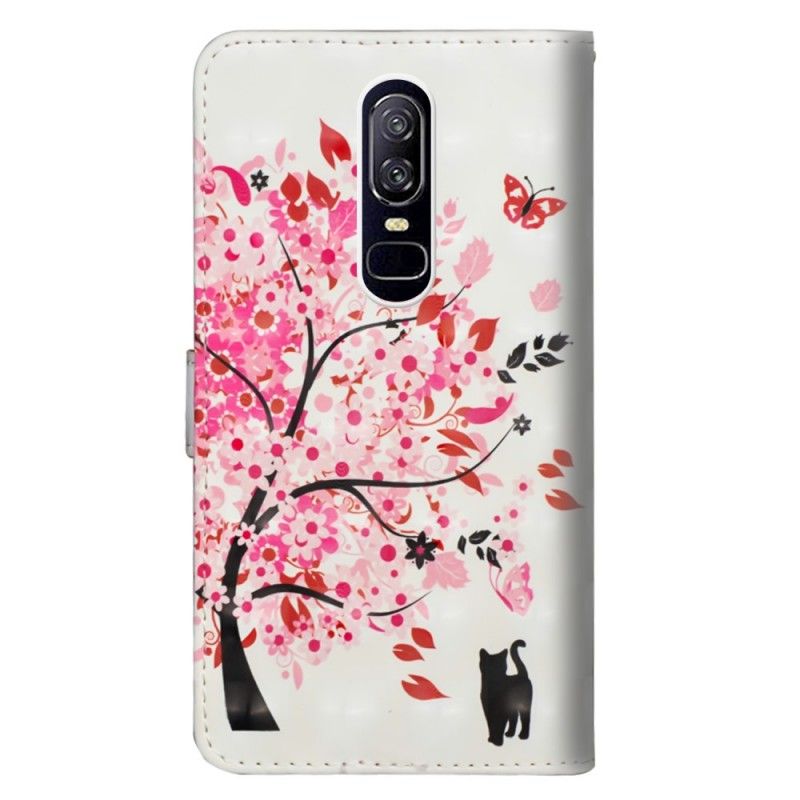 Housse Oneplus 6 Arbre Rose