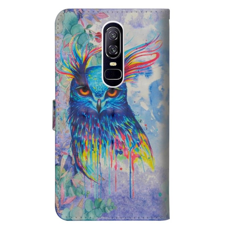 Housse Oneplus 6 Oiseau Aquarelle