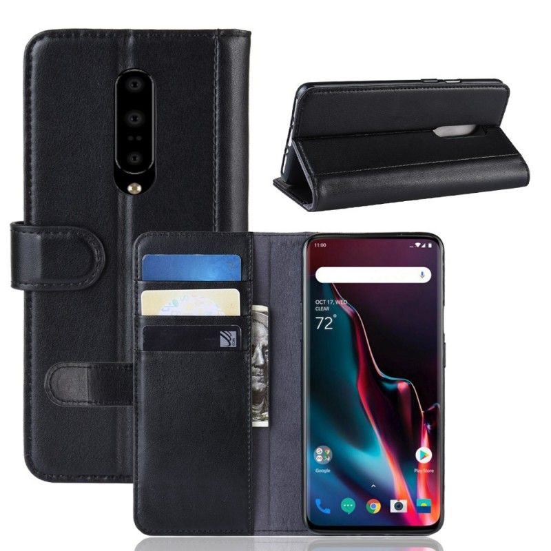 Housse Oneplus 7 Pro Cuir Fendu