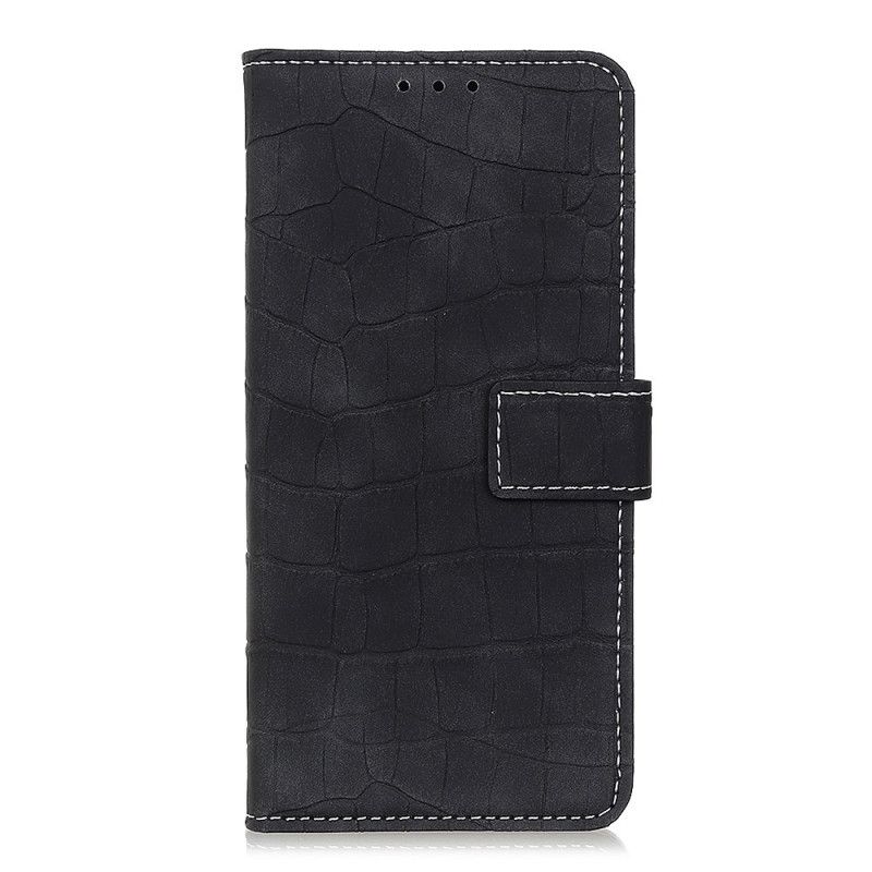 Housse Oneplus 8t Style Peau De Crocodile Vintage