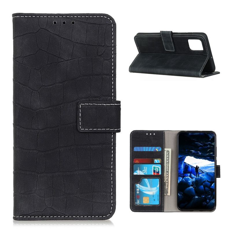 Housse Oneplus 8t Style Peau De Crocodile Vintage