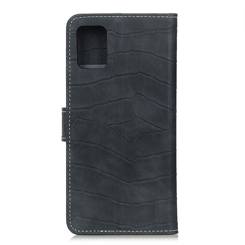 Housse Oneplus 8t Style Peau De Crocodile Vintage